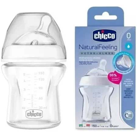 Mamadera NaturalFeeling 0m+ 150ml Vidrio Higénico y Seguro