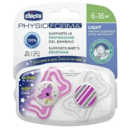 Chupetes PhysioForma Light Lumi 6-16m 2 u.