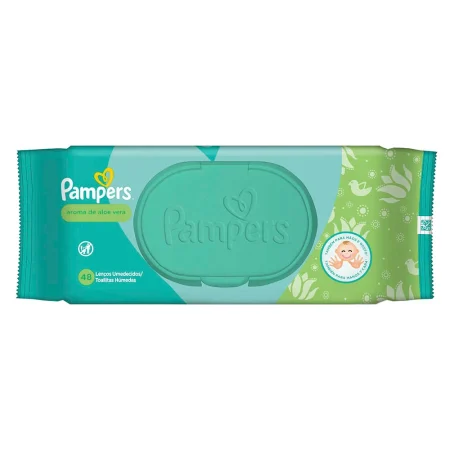 Toallitas Húmedas Pampers Aroma Aloe Vera x 48 u. c/Tapa Dura