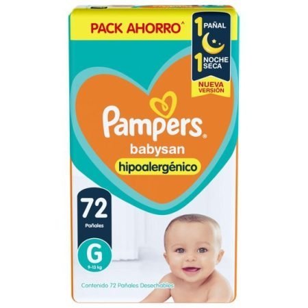 Pampers Babysan Hipoalergénico G x 72 u.