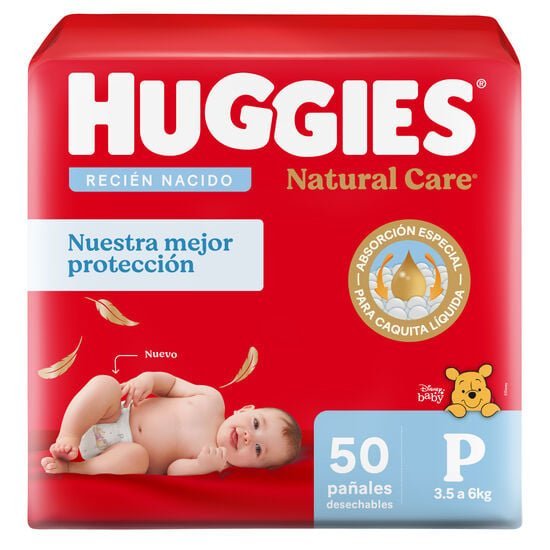 Huggies Natural Care Recién Nacido P x 50 u.