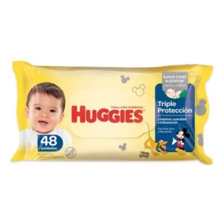 Toallitas Húmedas Triple Protección c/Aloe Vera y Manzanilla x 48 u.