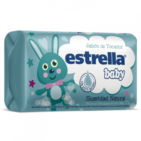 Jabón Estrella Baby Suavidad Natural 75 g.