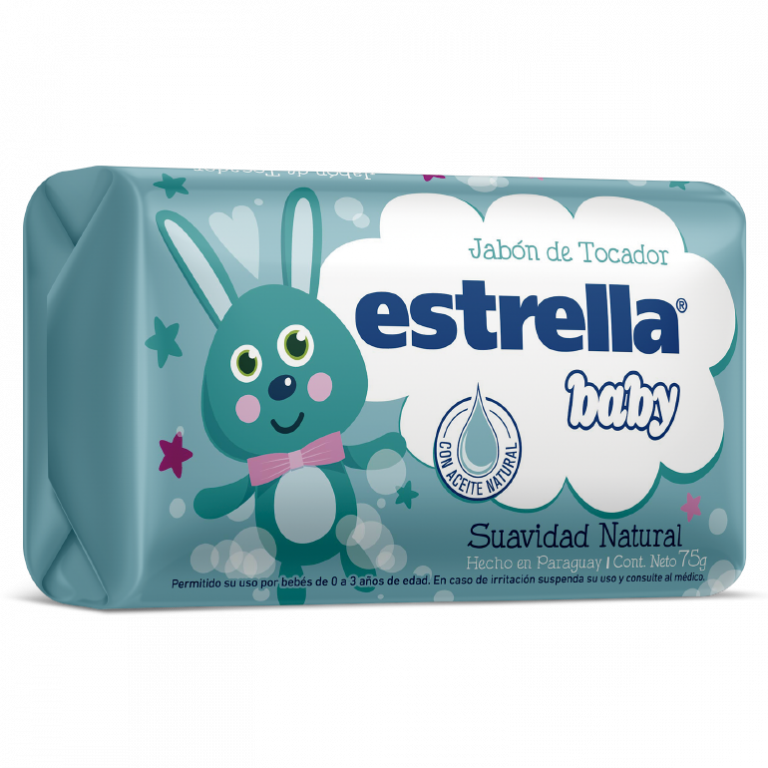 Jabón Estrella Baby Suavidad Natural 75 g.