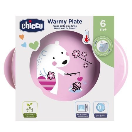 Plato Térmico Chicco - Rosa