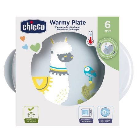 Plato Térmico Chicco - Gris
