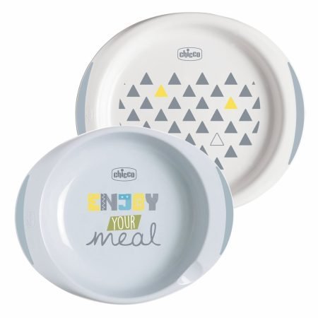 Set de Platos Chicco 12m+ Gris