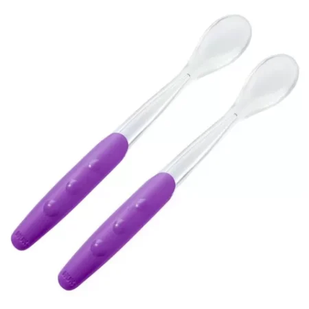 Set de 2 Cucharas Largas de Silicona Nuk - Violeta