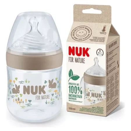 Mamadera Nuk For Nature c/Control de Temp. 150 ml.
