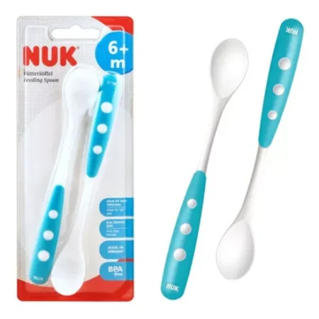 Set de 2 Cucharas Largas Nuk - Turquesa