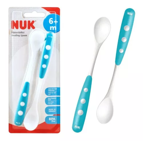 Set de 2 Cucharas Largas Nuk – Turquesa