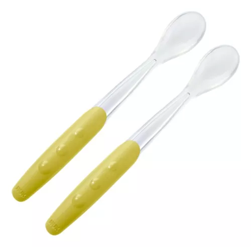 Set de 2 Cucharas Largas de Silicona Nuk – Verde