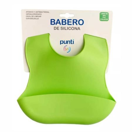 Babero de Silicona - Verde Manzana