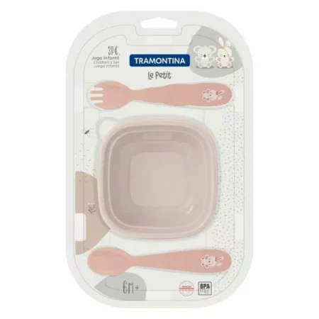 Set Infantil Tramontina - Le Petit Rosa