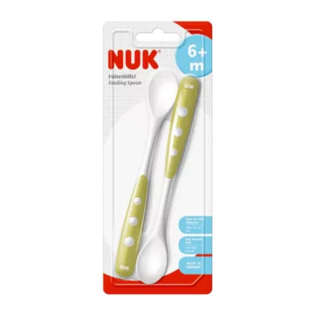Set de 2 Cucharas Largas Nuk - Verde