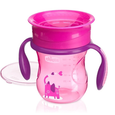 Vaso Chicco Perfect Cup 360° 12m+ 200ml - Rosa