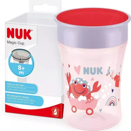 Vaso Nuk Magic Cup con Borde 360° 8M+ Cangrejo Rojo