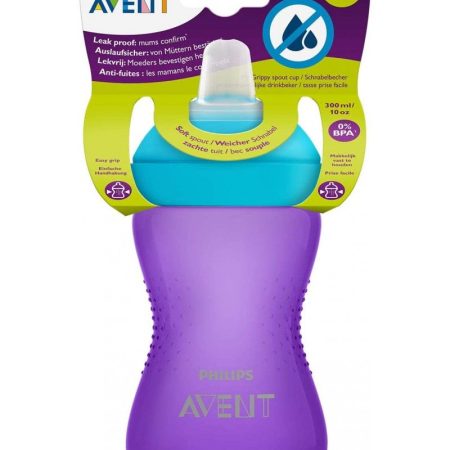Vaso Avent My Grippy 9M+ 300 ml - Violeta