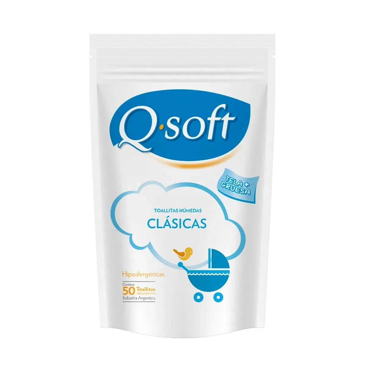 Toallitas Húmedas Q-soft Clásicas Pack Económico x 50 u.