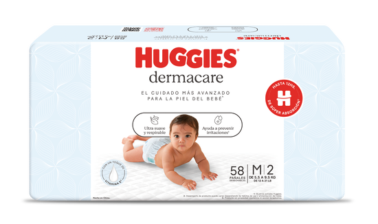 Pañales Huggies Dermacare M x 58 u.