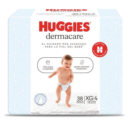 Pañales Huggies Dermacare XG x 38 u.
