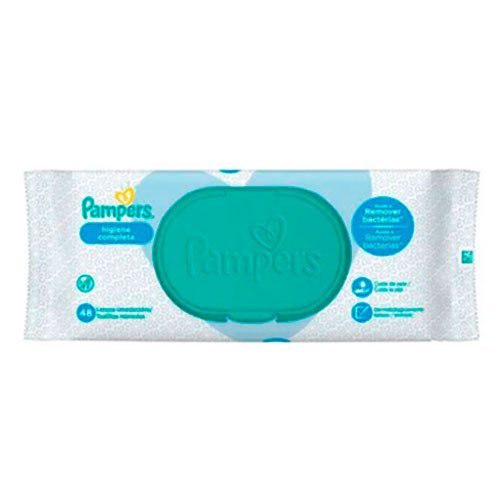 Toallitas Húmedas Pampers Higiene Completa x 48 u. c/Tapa Dura