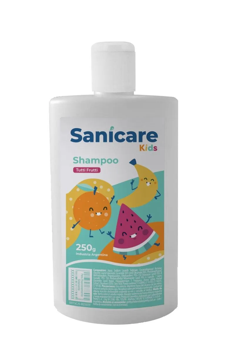 Shampoo Sanicare Tuti Fruti x 250 ml.
