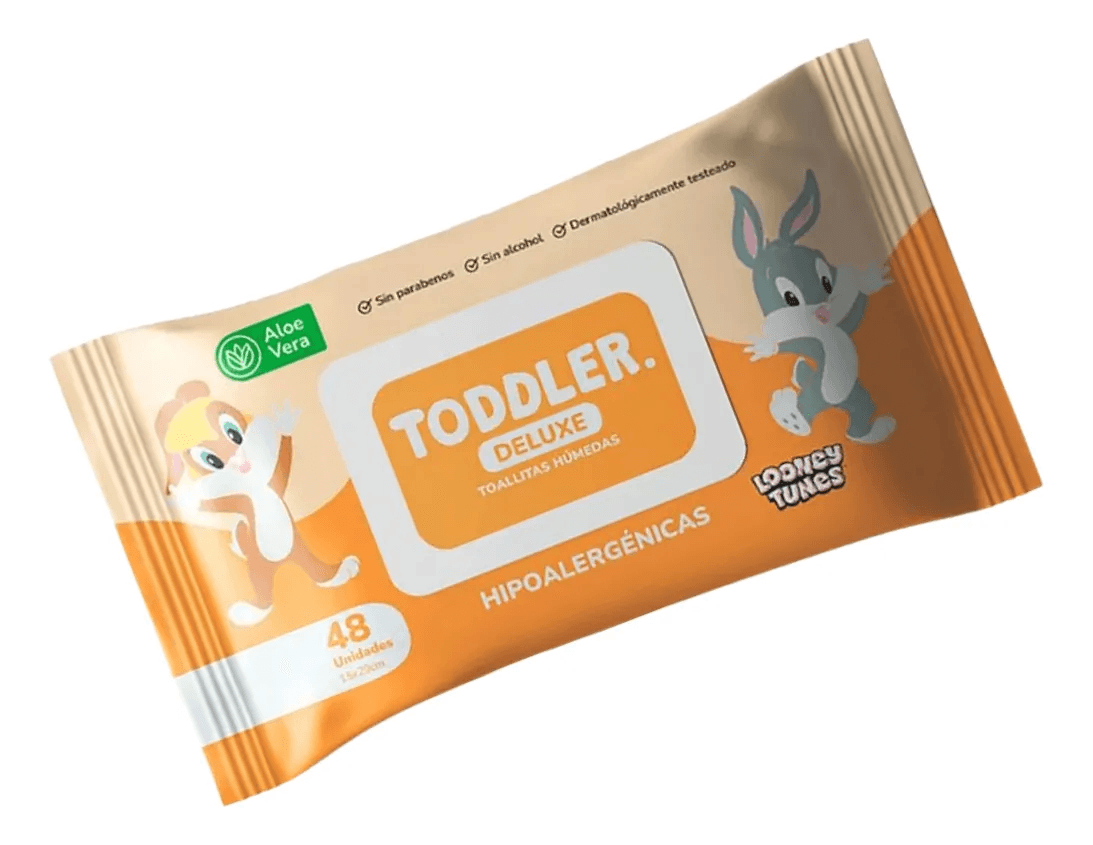 Toallitas Húmedas Toddler con Aloe Vera x 48 u.