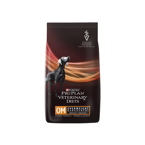 Alimento Pro Plan Veterinary Diets Om Overweight Management Canine Para Perro Adulto Todos Los Tamaños Sabor Mix De 2 kg