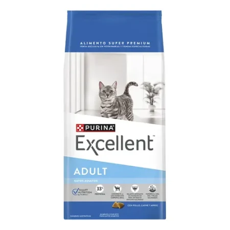 Purina Excellent Adult Para Gato Adulto Pollo/carne/arroz De 7.5kg