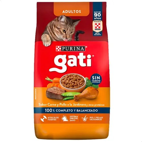 Gati Adulto Carne Y Pollo A La Jardinera X 15 Kg