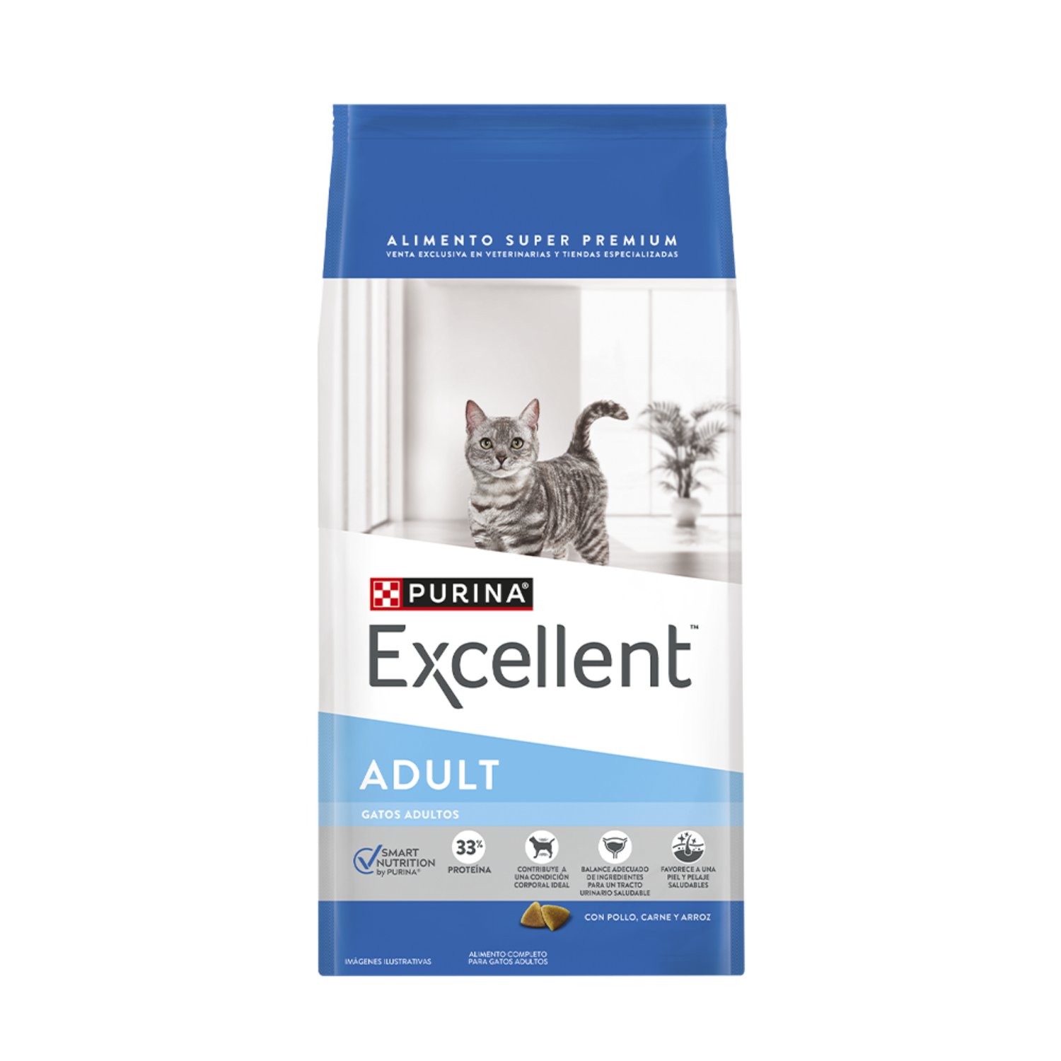 Alimento Excellent Gato Adulto x15 kg
