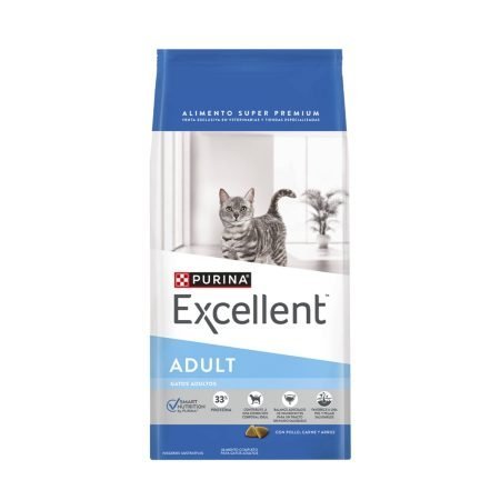 Purina Excellent Adult Alimento Para Gato Adulto Sabor Pollo/carne/arroz 3kg