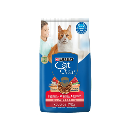 Alimento Cat Chow Defense Plus Multiproteína Para Gato Adulto Sabor Carne Y Pollo En Bolsa De 15 kg