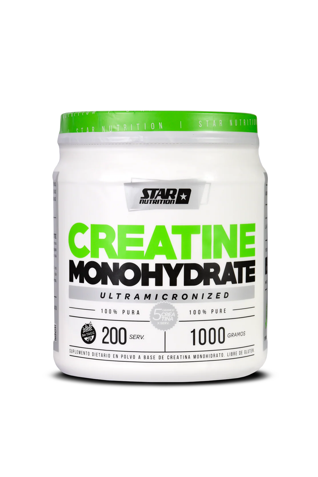 Creatina Star Nutrition 1 Kg Monohidrato Micronizada Sin Sabor