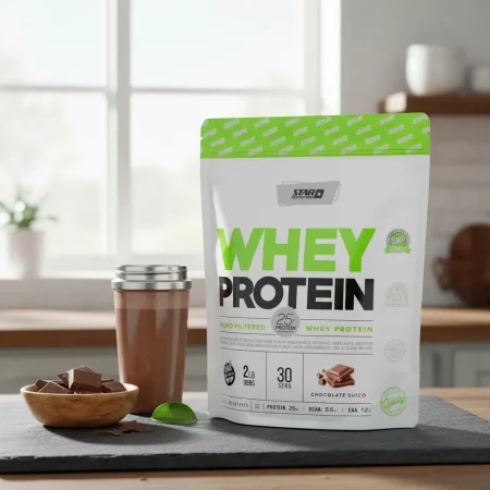Star Nutrition Whey Protein 908g Sabor Chocolate suizo Doypack En Polvo