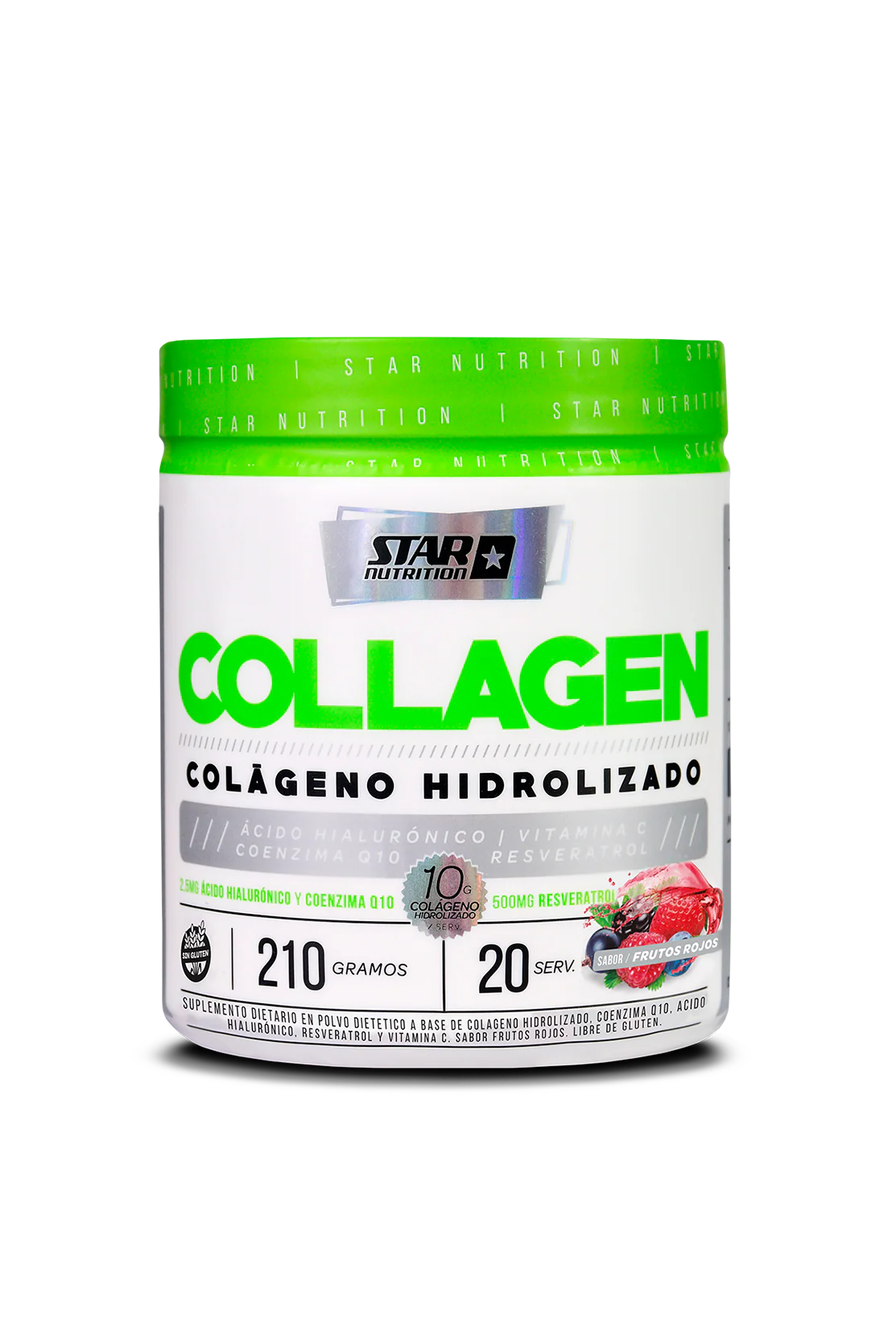 Colágeno Hidrolizado X210 Gr. Suplemento Sabor Frutos Rojos – Star Nutrition