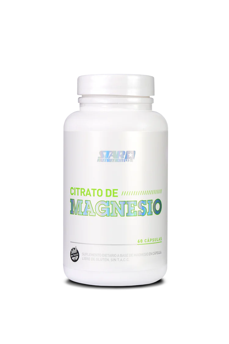 Citrato De Magnesio X 60 Capsulas – Star Nutrition Sin Sabor