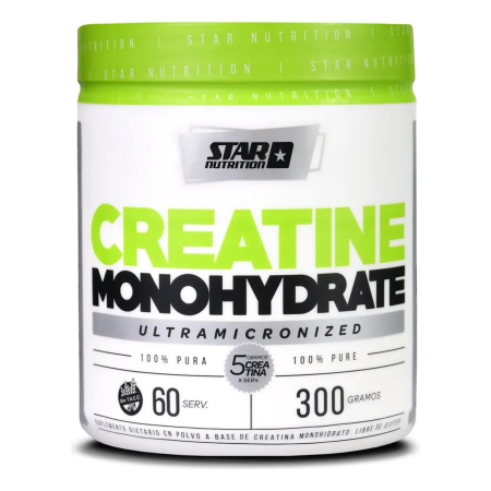 Creatina en Pote Monohidratada Star Nutrition 300 Gr - Sin Sabor