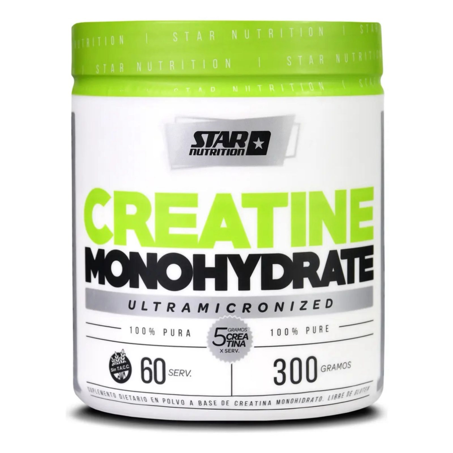 Creatina en Pote Monohidratada Star Nutrition 300 Gr – Sin Sabor