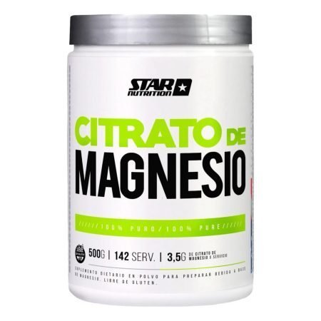 Citrato De Magnesio En Polvo 500 gramos - Star Nutrition Sin sabor